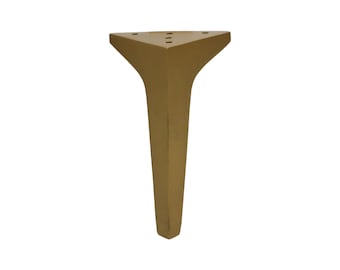 Elba Solid Brass Metal Legs, Elba Standard Hammered Antique Gold Furniture Legs