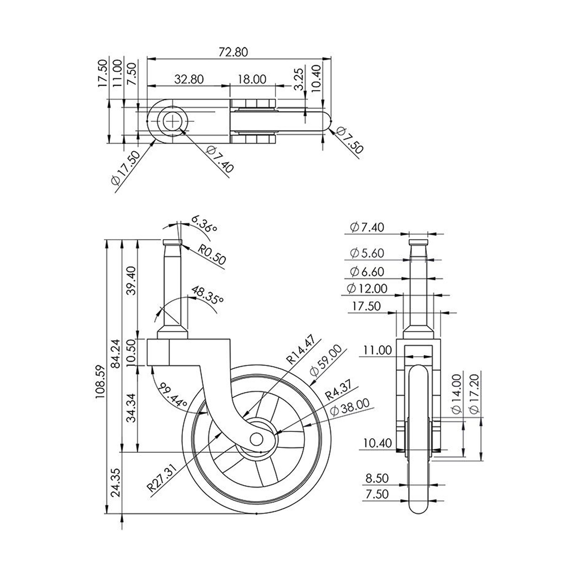 Vintage Antique and Brass Grip Neck Tea Trolley Castors Etsy UK
