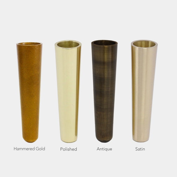 Taj Extra Tall Brass Furniture Leg Tip Etsy