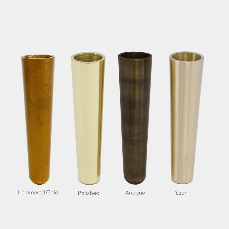 Taj Extra Tall Brass Furniture Leg Tip Etsy