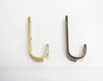 Heritage Brass Hook, Solid Brass Hat & Coat Hook, Hallway Brass Hook, Bathroom Door Hook, Bedroom Door Hook, Solid Brass Hook