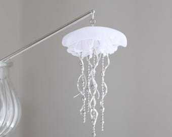 Jellyfish Kanzashi Hairpin – Dangle Hair Stick, Japanese Accessory