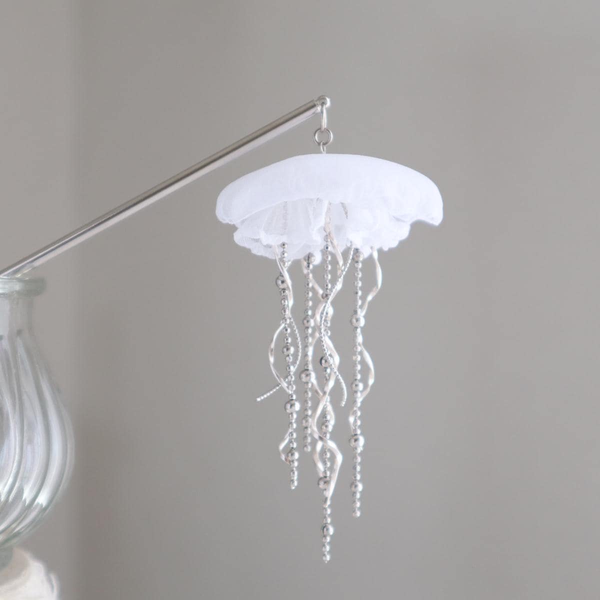 Jellyfish Kanzashi Hairpin - Dangle Hair Stick, Japanese Accessory