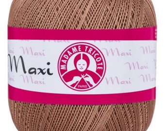 MAXI Madame Tricote Paris fil de coton 100% coton mercerisé fil de crochet d'été fil de dentelle irlandaise fil de serviette fil à tricoter