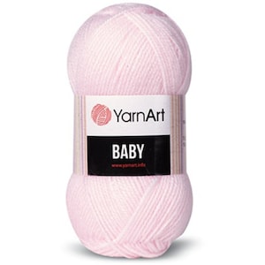 YarnArt Baby Soft Acrylic Yarn Hypoallergenic Knitting Turkish Yarn Baby Weight Fine weight, knitwear Baby Yarn
