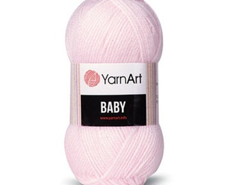 YarnArt Baby Soft Akrylgarn Hypoallergeniskt Stickgarn Turkiskt Garn Babytjocklek Fin tjocklek, stickat Babygarn