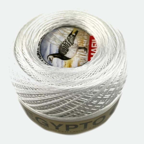 Egypto 16 Mafil mercerisé 100 % coton crochet fil de dentelle irlandaise fil de coton de haute qualité