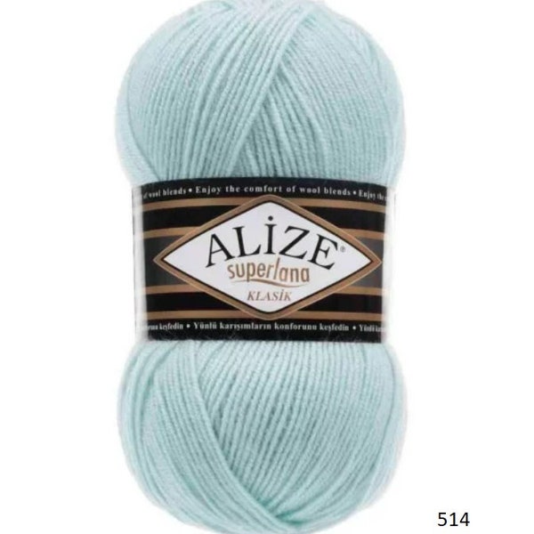 Alize Superlana Klasik Wool Yarn Knitting Wool Yarn Winter Yarn Crochet Wool Yarn Wool Acrylic Yarn  Sweater Blouse 1 Set of 5 Skeins