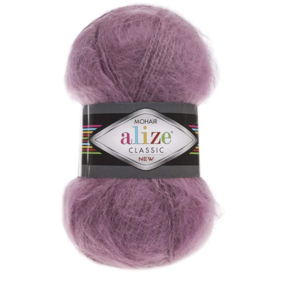 Alize Mohair Classic Wool Yarn, 1 Skein X 100 Grams, Fancy