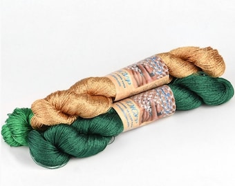 Viscose Silk Yarn, Rayon Viscose, Rayon Silk Yarn, Shiny Yarn, Lace Weight Yarn, Tassel thread, Jewellery Yarn, Soft Yarn, Made in Bulgaria