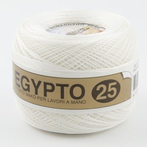 Egypto 25 Mafil Mercerized 100 % Crochet Cotton Irish Lace Thread Yarn High Quality Finest Cotton Thread