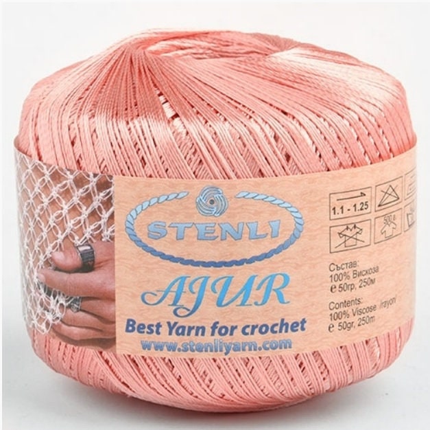 Metallic Yarn for Crochet, Tatting, Knitting, Embroidery. Glitter Yarn.  Lurex Gold Silver Lame Yarn 