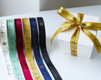 Ramadan Satin Ribbon 5 Metres, 10 Metres, Ramadan Double Sided Satin Ribbon, Ramadan Gifts, Ramadan Ribbons,