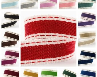 White Hearts 10m x 10mm Organza Ribbon 94 Black