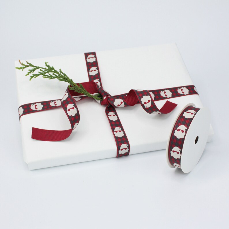 Christmas Ribbon 5m Reel Gift Wrapping Christmas Ribbon 5 Etsy UK