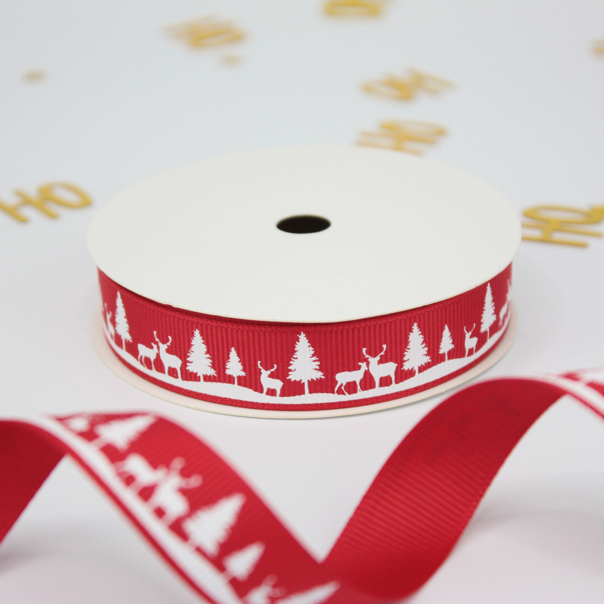 Christmas Ribbon 5m Reel Gift Wrapping Christmas Ribbon 5 - Etsy UK