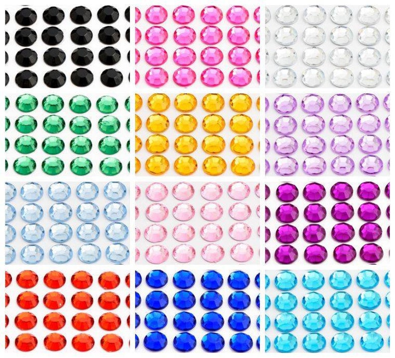 Crystal Self Adhesive Diamante Stick on Rhinestone Gems on Etsy