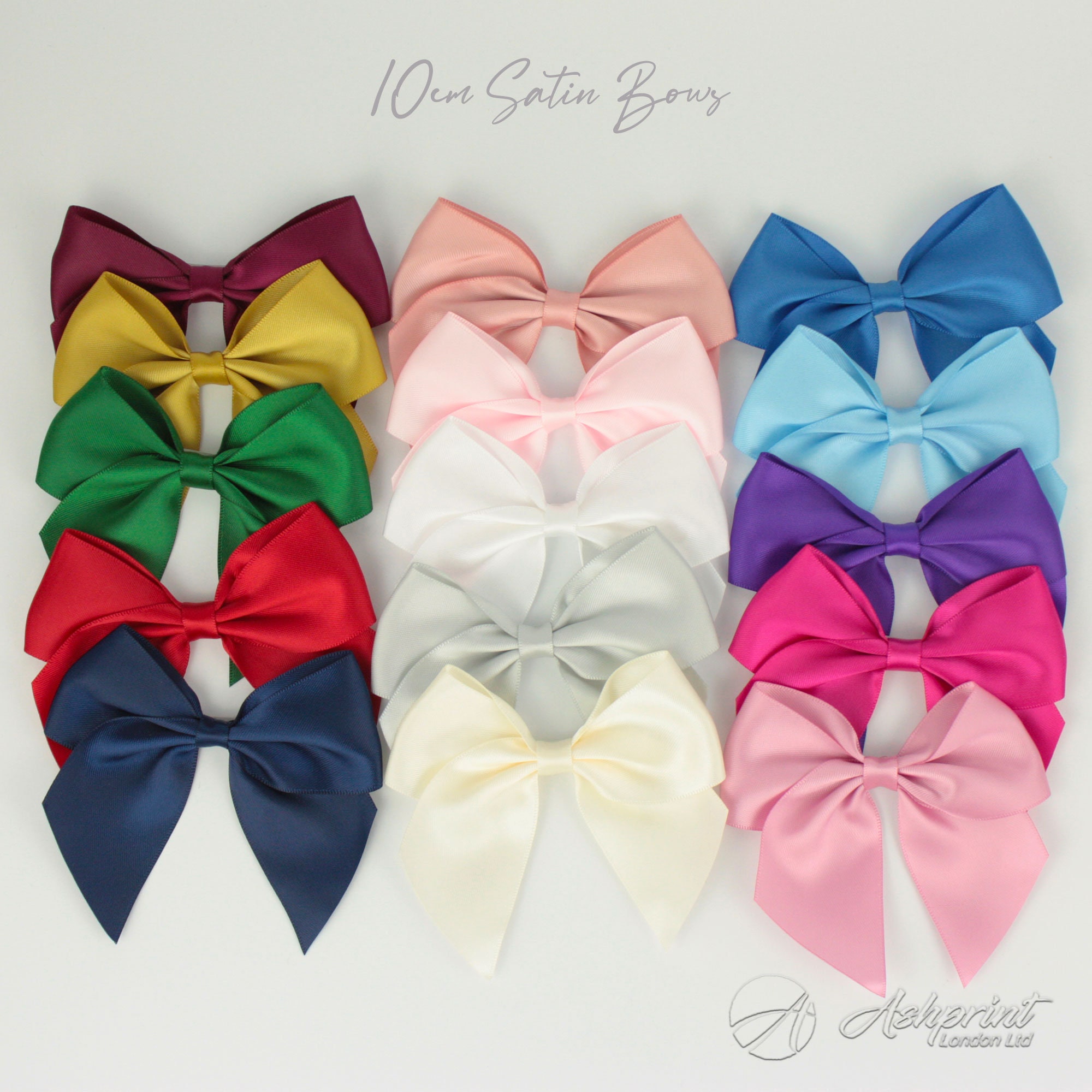 Large 10cm Satin Bows Pack of 6 self Adhesive Large Gift - Etsy UK