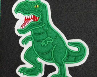 XXL - T-Rex Dino - Dinosaurier , Applikation, Aufnäher für Schultüte ,Shirt,Tasche, Kissen u.s.w Aktiv