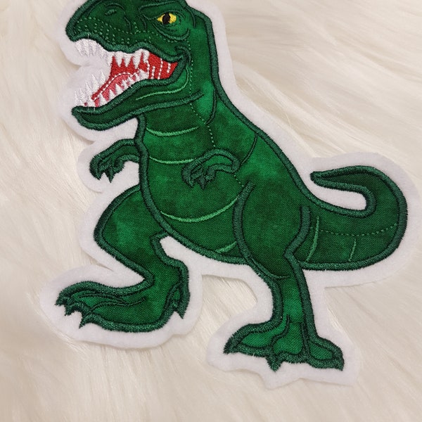 XXL - T-Rex Dino - Dinosaur, applique, patch for school cone, shirt, bag, pillow etc. Active