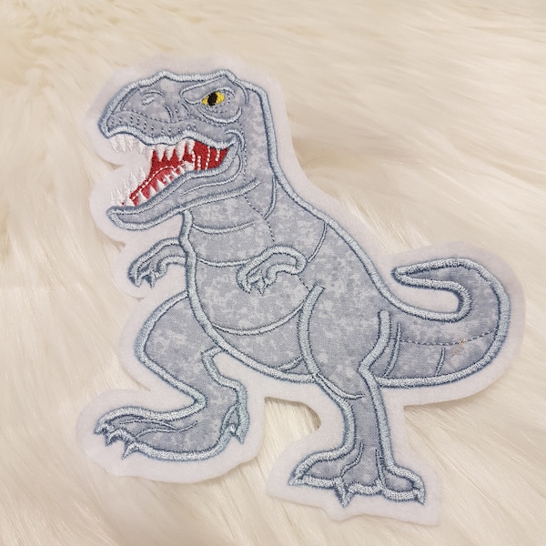 XXL - T-Rex Dino - Dinosaurier , Applikation, Aufnäher für Schultüte ,Shirt,Tasche, Kissen u.s.w Aktiv