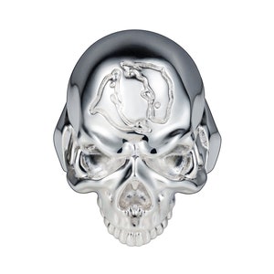 Skull Ring 'Warrior' : Zilver