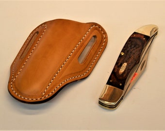 Leather Folding Hunter Knife Sheath
