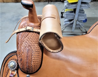Leather Pommel Bag or Swell Bag