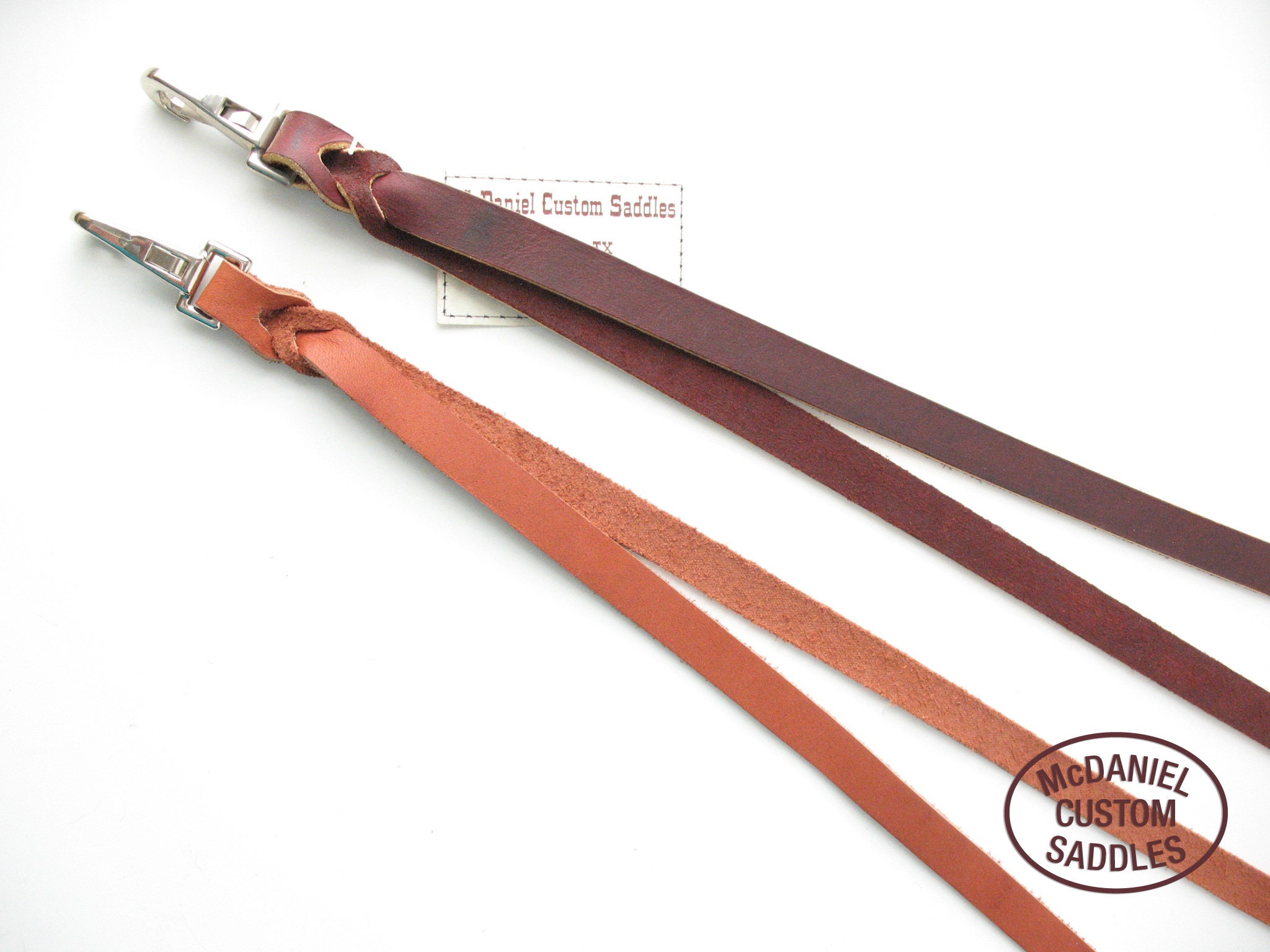 Leather Strip Saddle Strings / Ties Straps - Chestnut or Latigo - Western horse tack, accessory, equestrian, trail rider gift - Father's Day