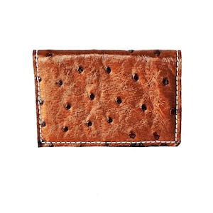 Cartera de piel exótica para tarjetas