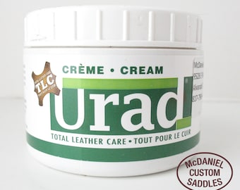 Urad Total Leather Care - 7 ounce Cream Clean, Polish, Conditioner, Protect shoes, boots, furniture, saddles and tack - shine and finish