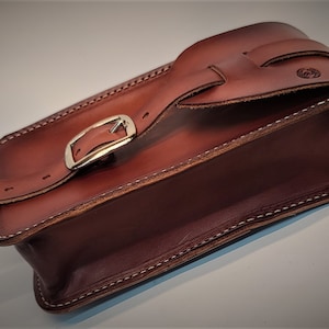 Leather Billet Bag, Saddle Bag,