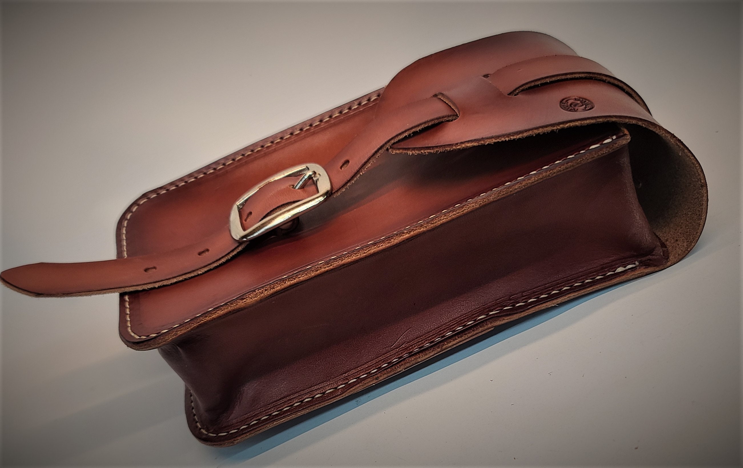 Sacoche De Selle Western En Cuir Marron – Artisanale Inde – Qualité Premium
