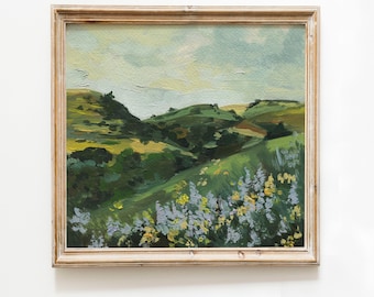 Landscape Painting Print : Square Nature Wall Art