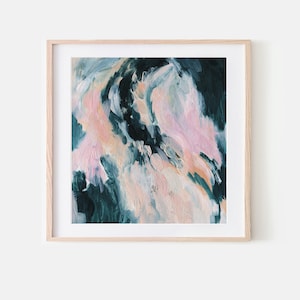 wall art abstract,large square print,contemporary art,abstract painting print,wall art prints,abstract art print,blue and pink art,modern