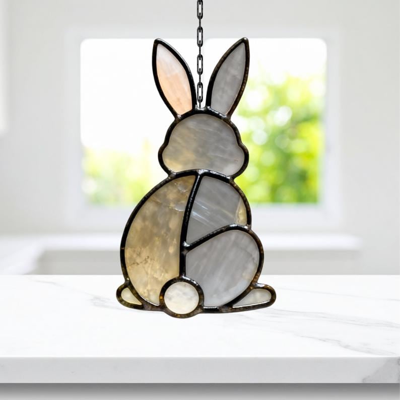 Stained Glass Rabbit - Etsy