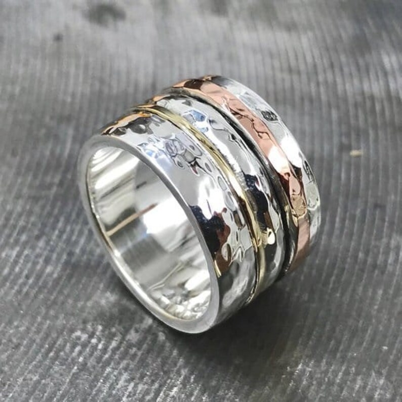 Plain silver ring meditation ring spinner ring spinning ring silver ring new admired ring mens ring womens ring fidget ring anxiety ring