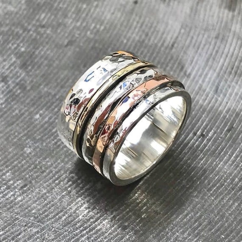Plain silver ring meditation ring spinner ring spinning ring silver ring new admired ring mens ring womens ring fidget ring anxiety ring