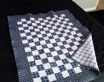 Flannel and Cotton Baby Quilt