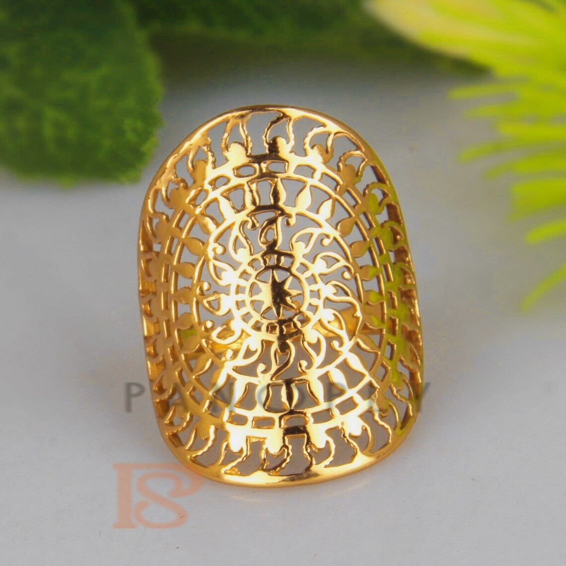 925 Sterling Silver Mandala Ring Sterling Silver Ring Etsy