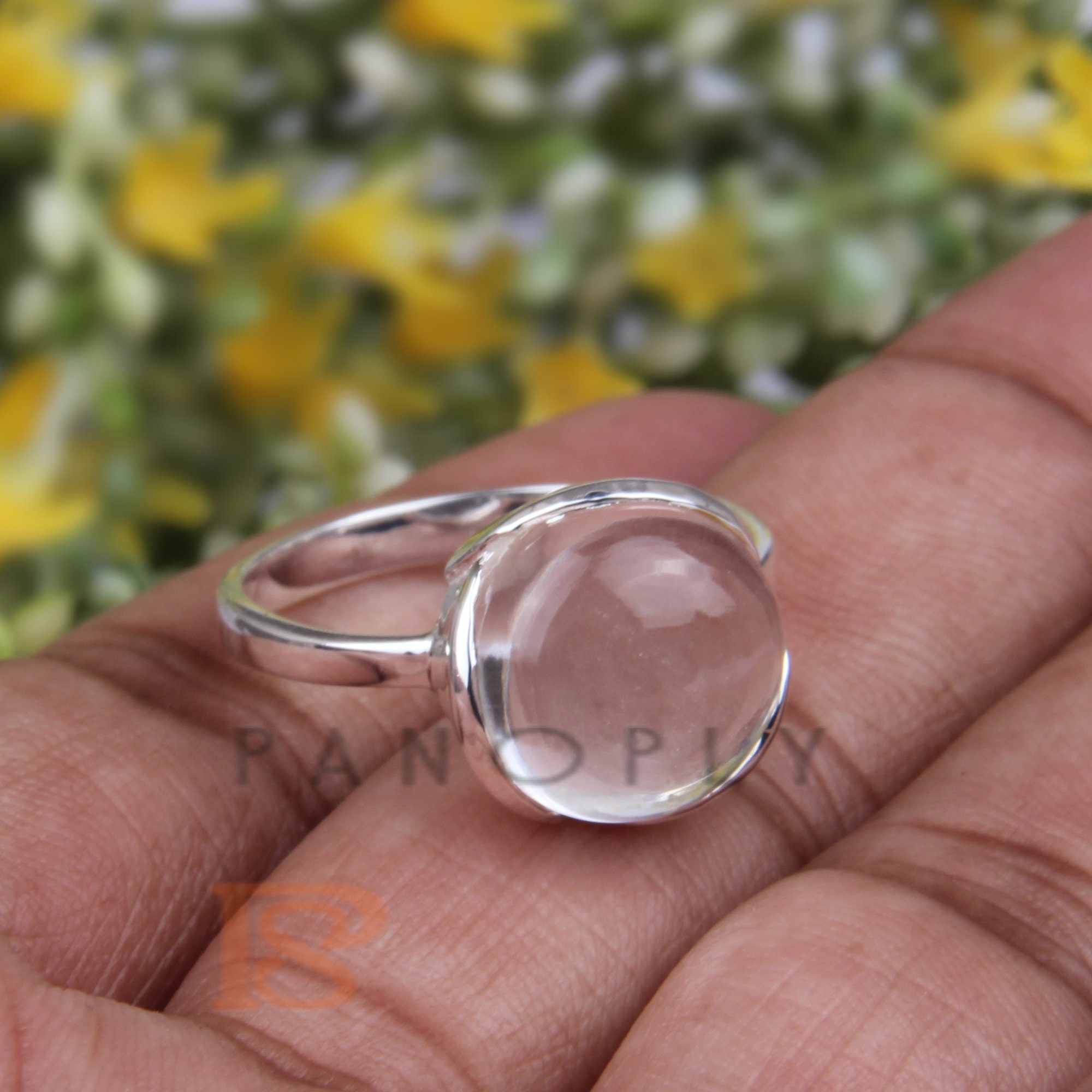 Green Moss Agate Ring Transparent Ring Moss Agate Ring | Etsy