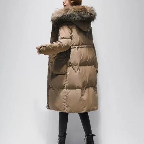 Winter Women's Mid-length Down Coat Loose Down Jackets - Etsy