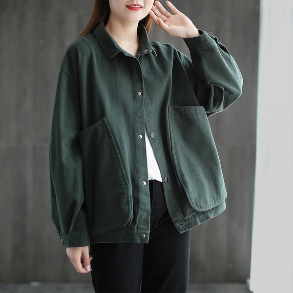 Corduroy Coat Long Sleeve