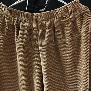 Elastic Waist Loose Corduroy Women Harlan Casual Pants 90s - Etsy