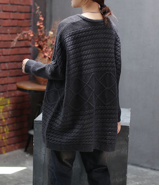 Retro Autumn and Winter Casual Sweater Cardigan Women Loose - Etsy