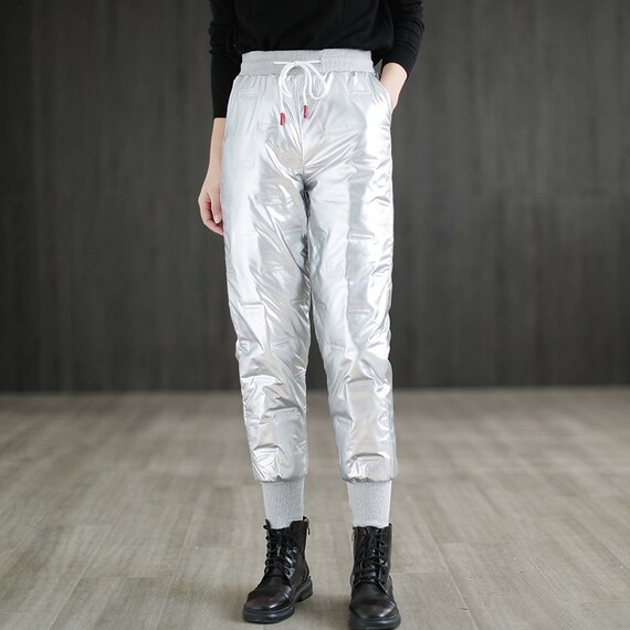 High waisted windbreaker pants hot sale