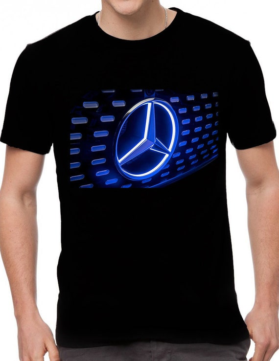 Mercedes Benz Led Emblem Front Grille Logo Light Blue Etsy