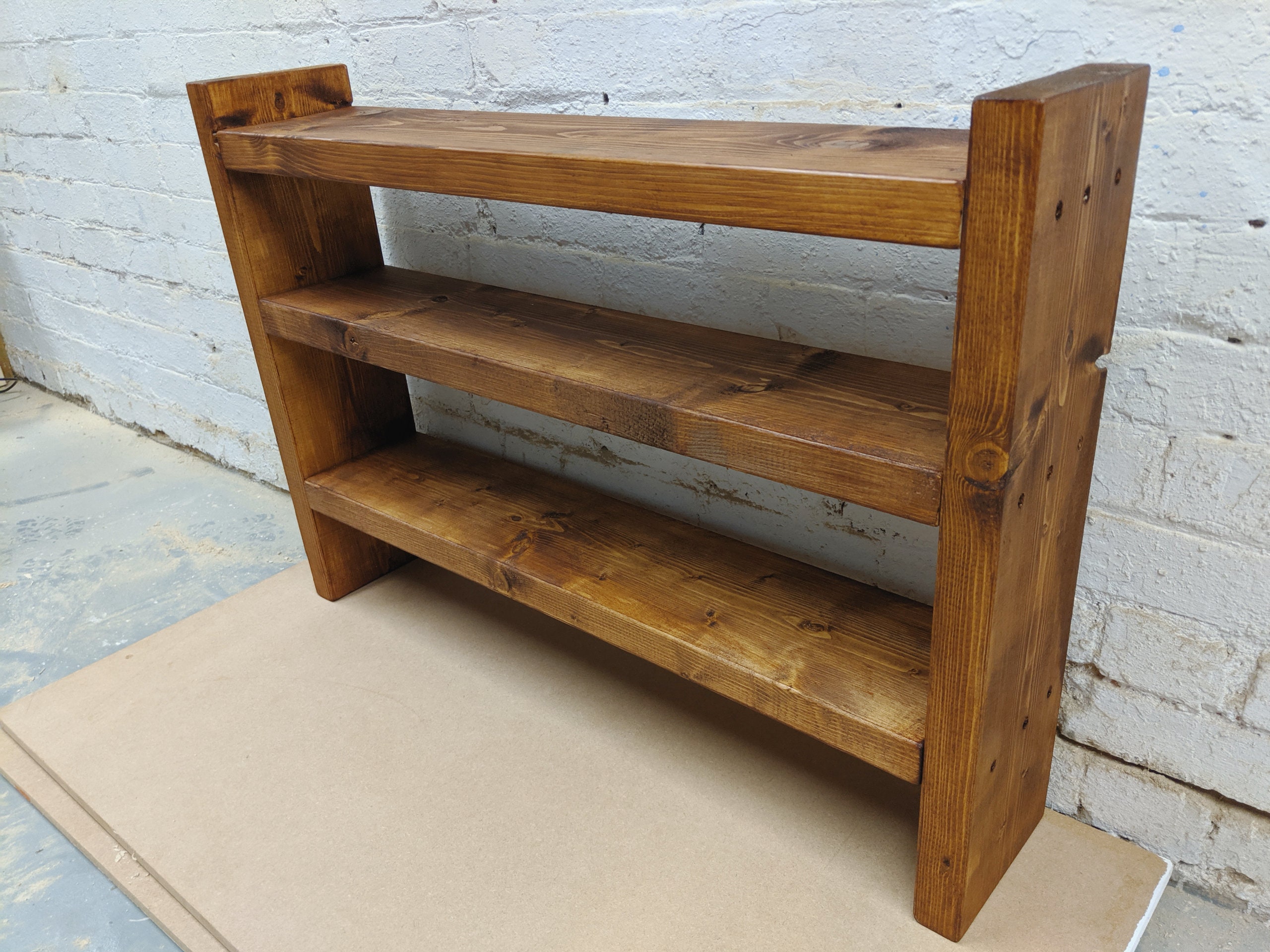 20cm depth shoe rack In Dark Oak Etsy