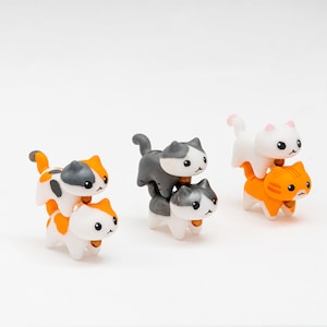 The Classic Cat By Catlico - 3D Printed Hand Painted Customized Cat Decoration For Display, Gift, Home Decor, Ornament, Dollhouse Miniature
