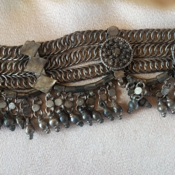 RARE Ethnic Bedouin Yemen Silver Necklace , Silve… - image 6